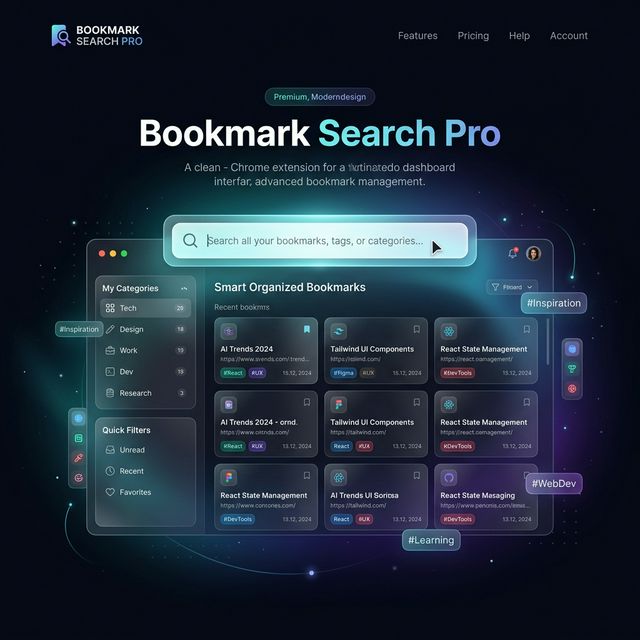 Bookmark Search Pro Dashboard